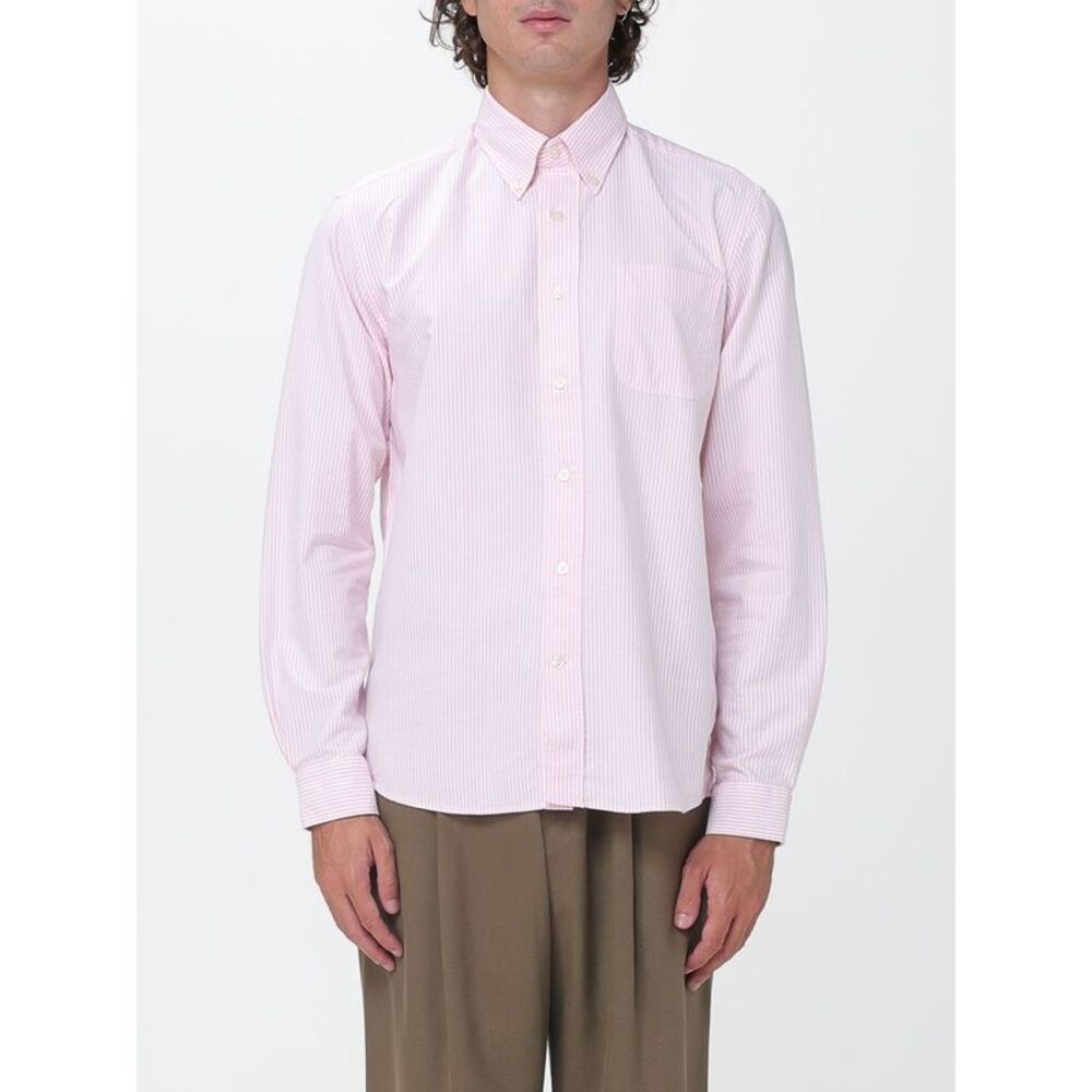 Sebago Men Sebago Striped Cotton Poplin Shirt With Button-Down Collar